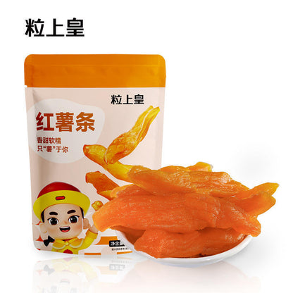 粒上皇红薯条红薯干 80g 天然低脂果干薯条地瓜干倒蒸番薯干休闲小零食 Lishanghuang Sweet Potato Fries Sweet Potato