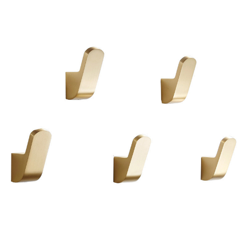 Brass Wall Hook Coat Towel Hooks Bathroom Gold Copper Kitchen Hook Clothes Hook