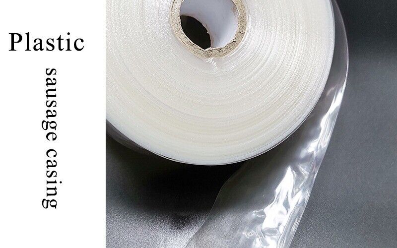 Sausage Casing Food Grade Plastic Inedible Meat Salami Ham Maker Filling 5Mx50mm