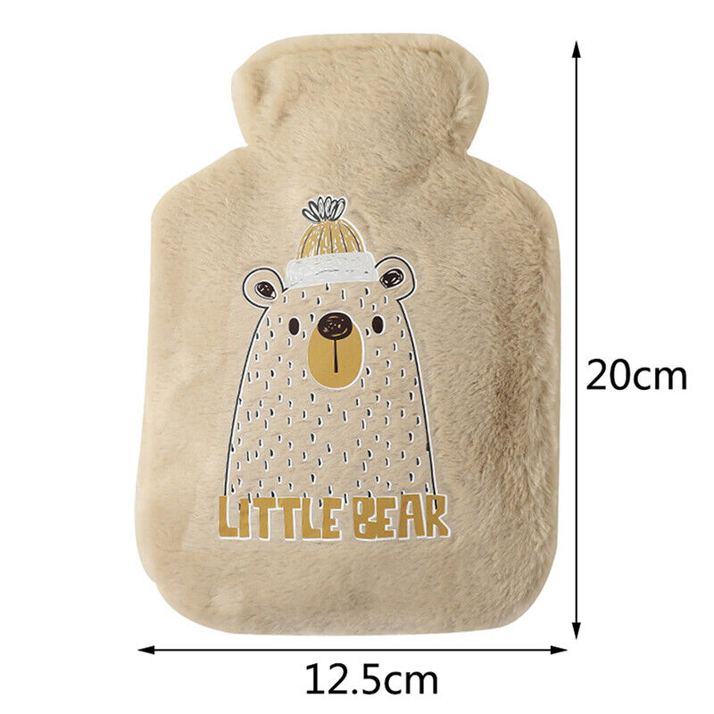 Cartoon Plush Rabbit Bear Hot Water Bottle Water Filling Small Warm Water Bag