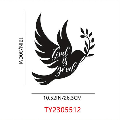 1pc Dove Of Peace Olive Branch Metal Wall Art – Olive Branches Peace white Dove