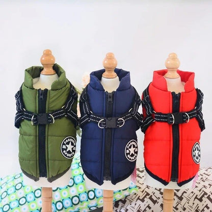 Pet Vest Jacket Warm Puppy Dog Winter Waterproof Clothes Small/Large Padded Coat