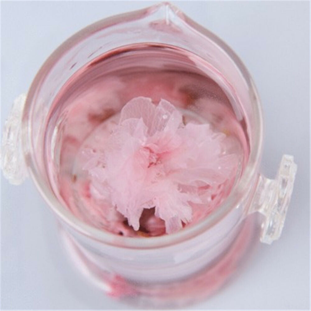 Flower Tea Pink Cherry Blossom Japanese Traditional Salted Sakura Cha Preserved-