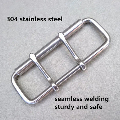 Weightlifting Belt Buckles Stainless Steel 60mm Square Waistbands Roller 52-60mm