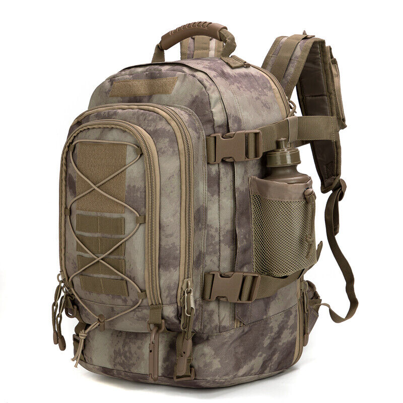 Großer militärischer taktischer Rucksack Outdoor erweiterbar Reise Wandertasche-