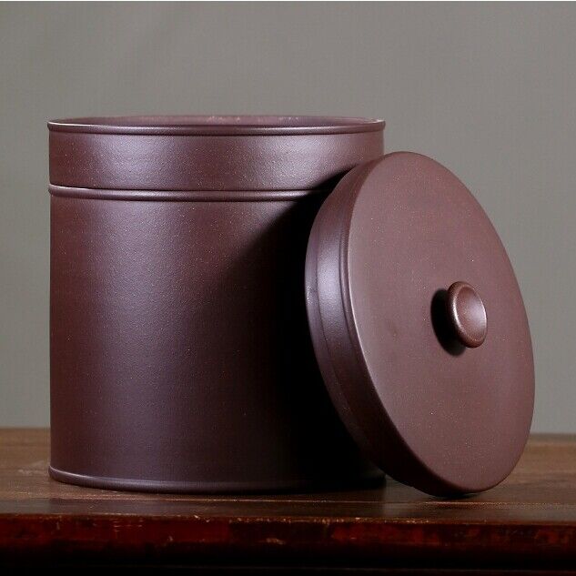 Handmade Sealed Tea Canister For Puer Tea Cake Smell Proof Yixing Zisha Clay Big