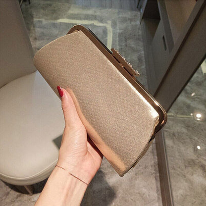 Women's Wedding Clutch Bag Tassel Handbag Banquet Evening Bag Chain Shoulder Bag