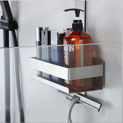Bathroom Shelves Steel Movable No Drill Organizer Shower Support Storage Holders