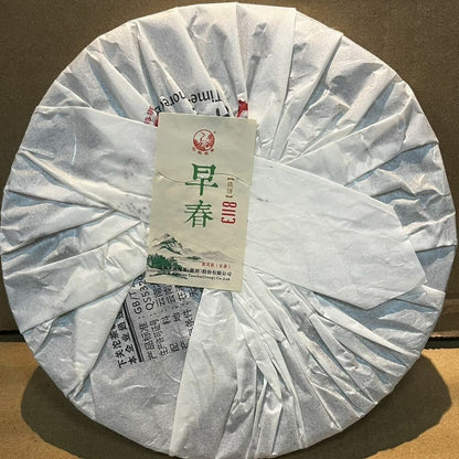Early Spring 8113 Tie Bing * 2015 XiaGuan Tuocha Puer Puerh Raw Pu'er Sheng 357g
