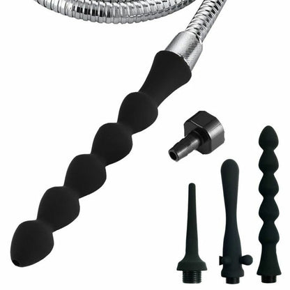 Shower Nozzle Silicone Enema Healthy Rectal Anal Syringe Douche System Vaginal