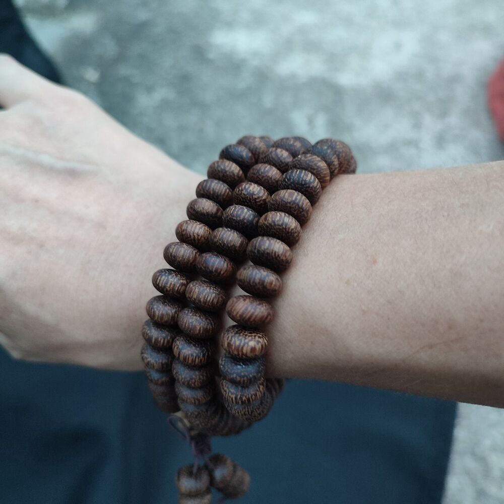 108x Jewelry For Men Bracelet Bead Ring Buddha Pray Rosary Pipal Tree Bodhi