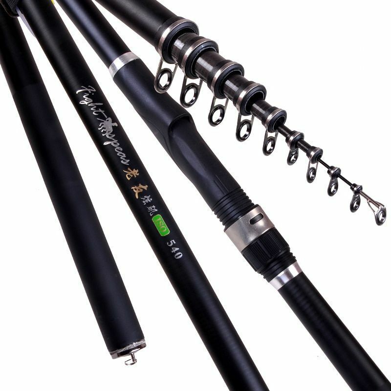 Portable Rock 2.4m 3.6m 4.5m 5.4m 6.3m 7.2m Carp Rod Telescopic Fishing Spinning