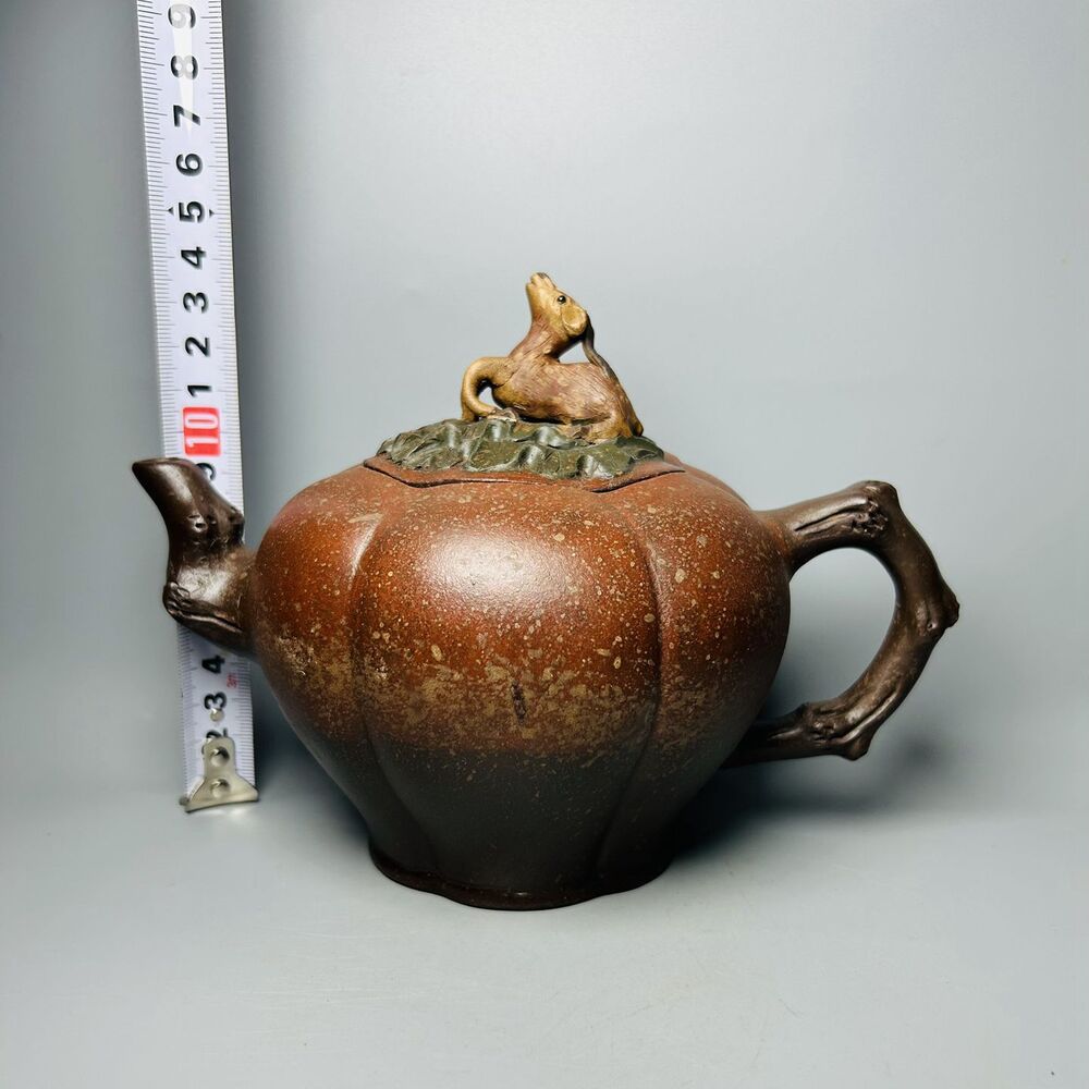 Chinese Yixing Purple Clay Teapot Tea Set Pot Zisha Ceramic Cute Decor Figurine