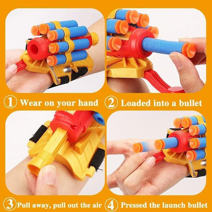 Spider Shooter Toy Gloves Man Web Spider Kids Plastic Cosplay Launcher Glove