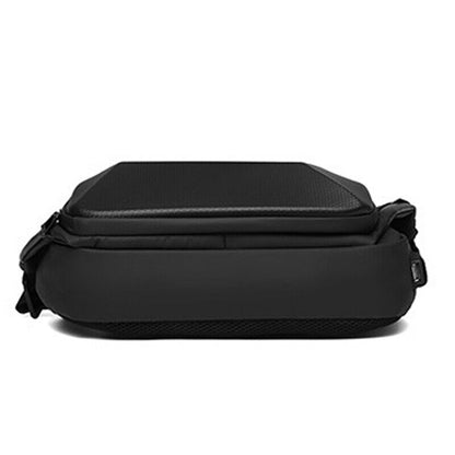Men's Sling Backpack, Oxford&EVA Waterproof Crossbody Bag USB Port Outdoor Sport