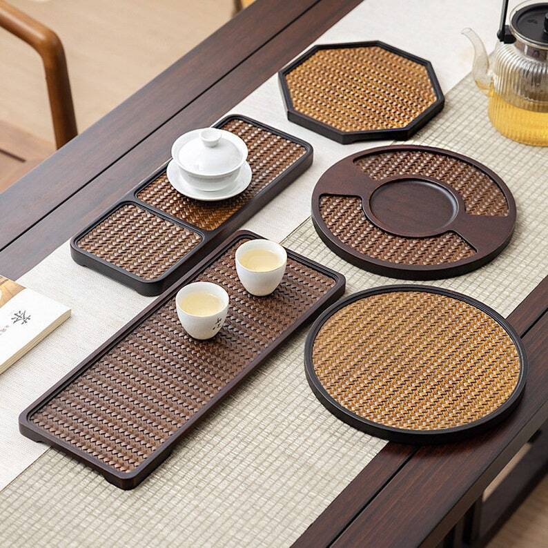 Chinese Bamboo Tea Tray|Serving Trays|Tea Accessories