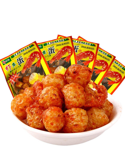 虾鱼蛋辣条 20g/包 Shrimp Fish Egg Spicy Bar 8090 Childhood Nostalgia Snack