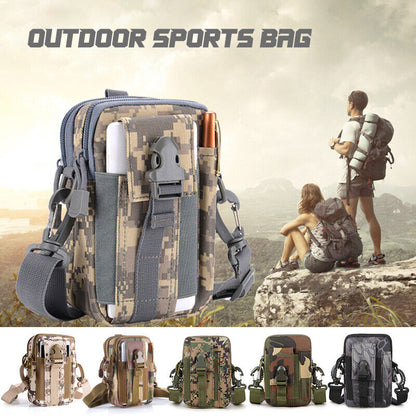 Multi Functional Tactical Molle Waist Bag Waist Fanny Pack with Crossbody Strap