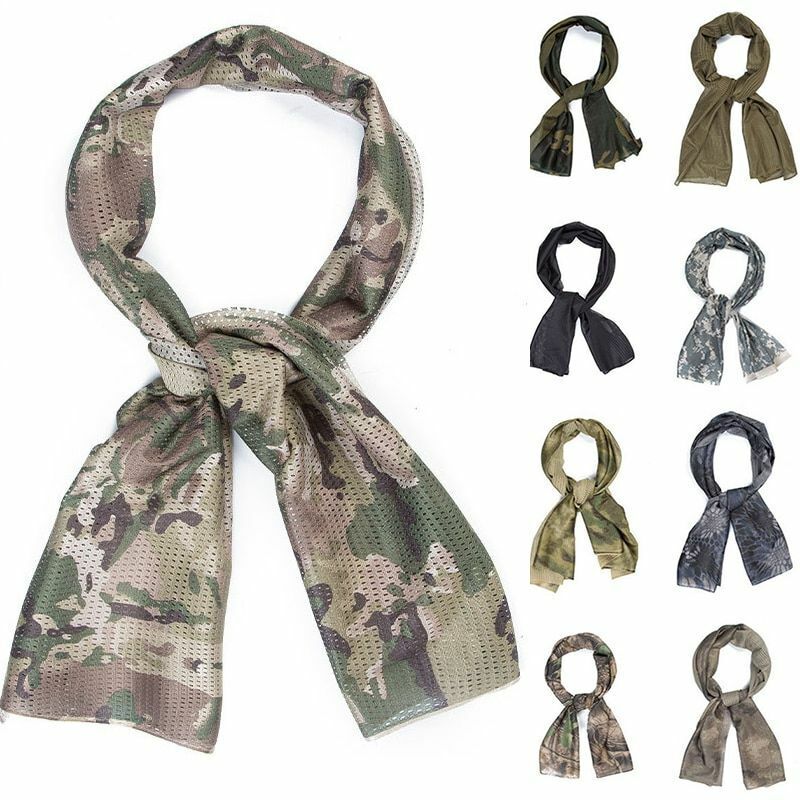 Outdoor Scarf Cotton Camouflage Tactical Mesh Face Veil Camping Hunting Hiking