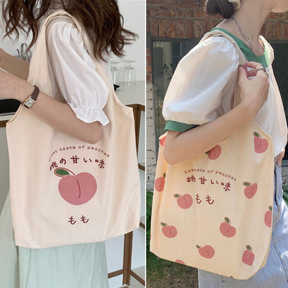 Large Shoulder Tote Bag Canvas shopping bag Casual Print Capacity Shoulder B