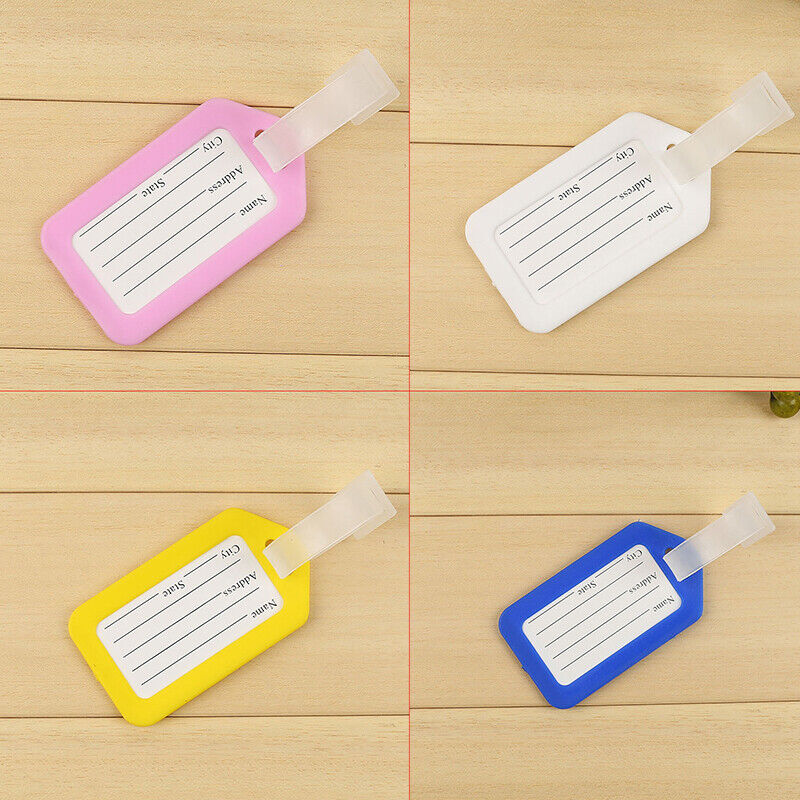 Luggage Tag Plastic Baggage Tags Women Men Boarding Shipping Suitcase ID Address
