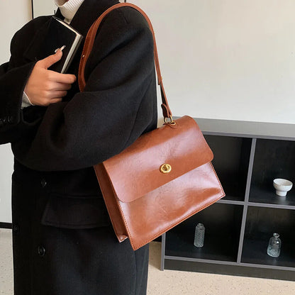 Shoulder Bags Women 2023 Winter Office Briefcase Crossbody Ladies Handbags