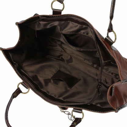 Women's Ladies PU Leather Handbag Shoulder Shopping Tote Messenger Bags Purse