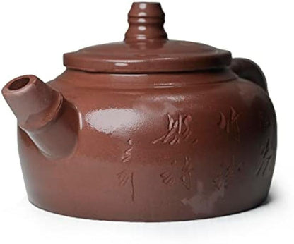 Teapot 8oz Chinese Yixing Tea Pots Genuine Zini Clay Dragon Handmade Zisha