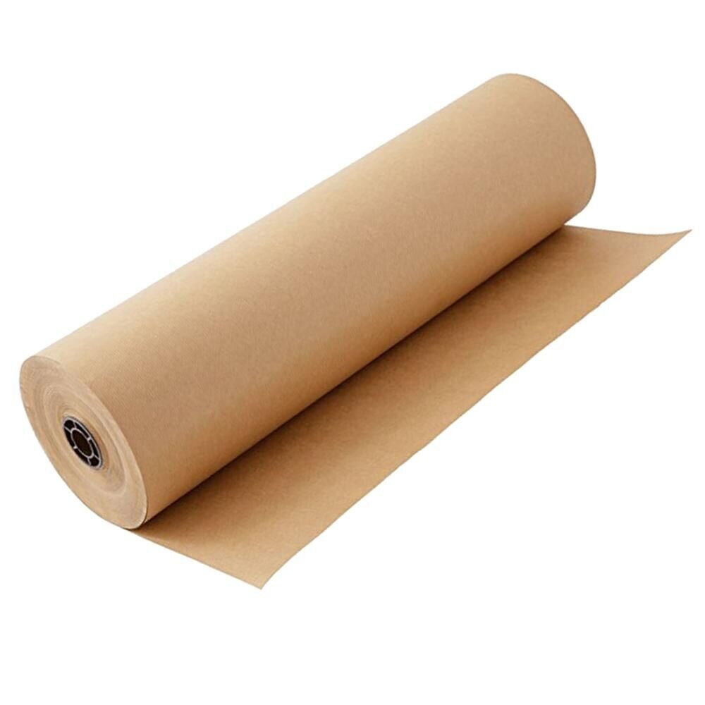 Wrapping Paper 30 Meters Brown Kraft Roll Wedding Birthday Gift Wrapper Material