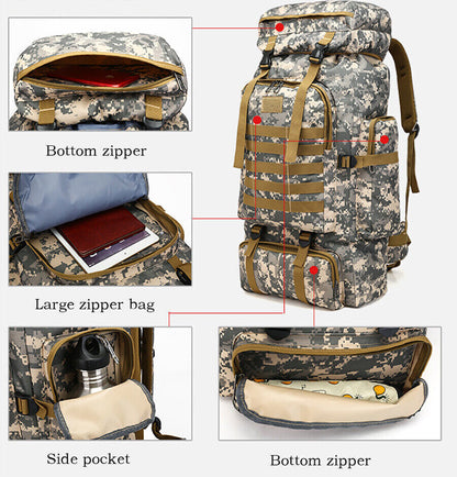 Molle Tactical Backpack Military Hiking Camping Backpack Rucksack Sports Bag