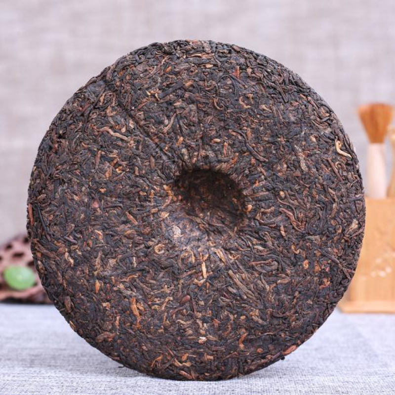 357g Menghai Spring Aged Puerh Cooked Tea Cake Yunnan Organic Ripe Pu-erh Tea