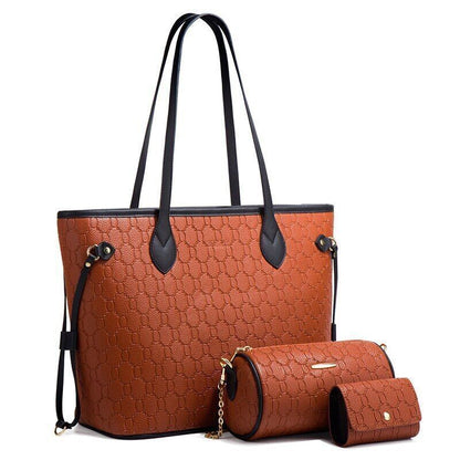 Autumn Winter Handbag Single Shoulder Bag Three Piece Female Tote Bag