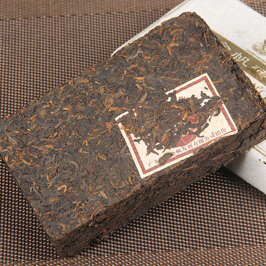 2006 Jinfan Brick Tea 2852 Pu'er Tea Golden Sail Old Ripe Puer Tea Brick 250g