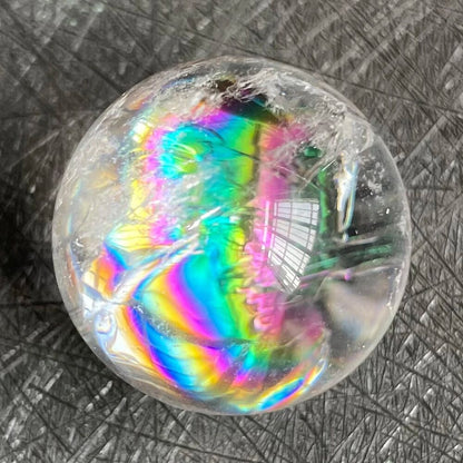 Quartz Crystal Balls Natural Stone Clear Rainbow Sphere Feng Shui Decors 25-30mm