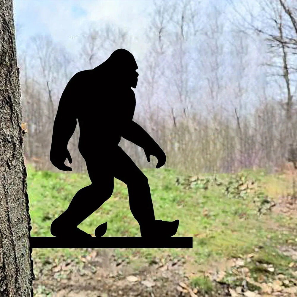 Garden with this Iron Silhouette Gorilla Branch Insert Wall Art