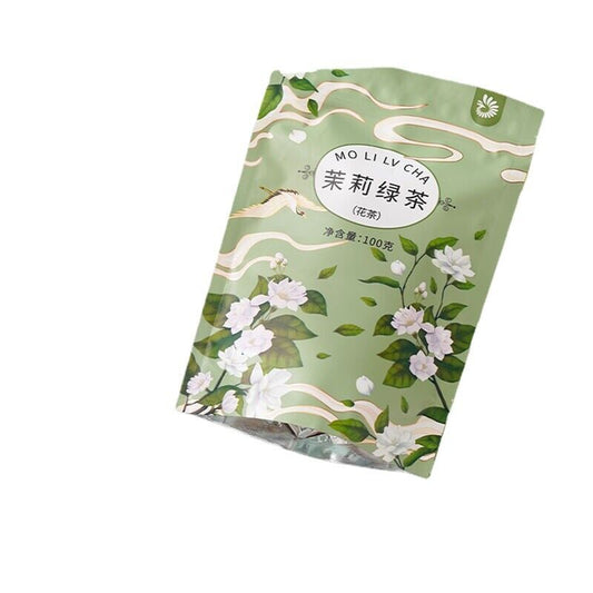 Jasmine Green Tea Roasted Green Tea Jasmine Scented White Hair Herbal Tea 100g