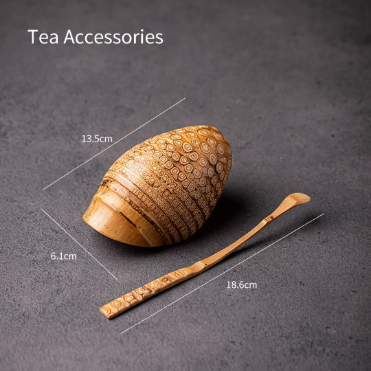 Natural Bamboo Tea Spoon Tea Ceremony Set Accessories