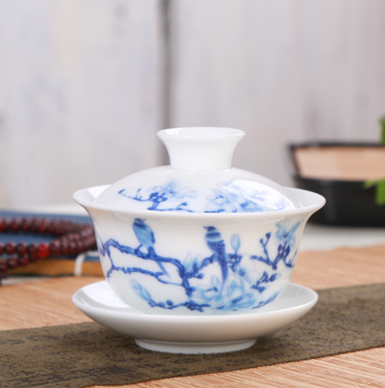 ceramic tureen porcelain gaiwan Chinese cup bowl set zisha tureen multi-pattern