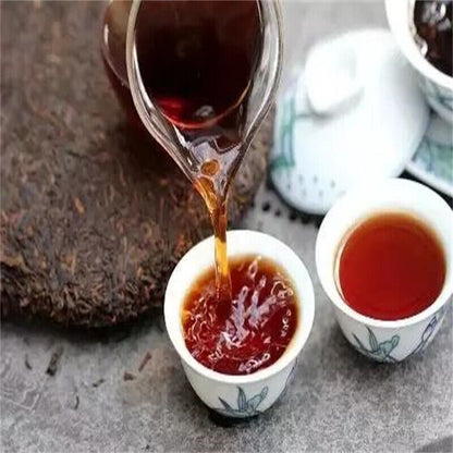 Pu'er Tea Brown Mountain Banzhang Ancient Tree Fermented 357g Puer Ripe Tea Cake