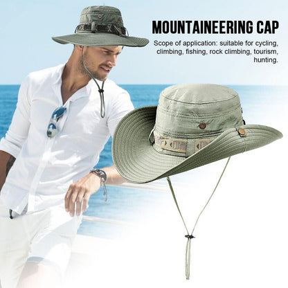 Bucket Hat Cap Cotton Fishing Boonie Brim visor Men Sun Safari Summer Camping