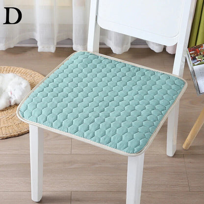 Seat Cushion Pads 45x45cm Polyester Square Sofa Car Pastoral Floral Non-Slip Mat