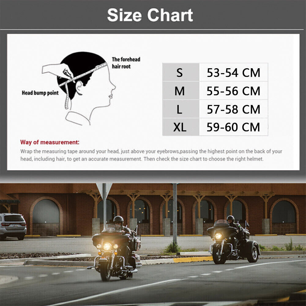 Motorcycle Half Helmet Baseball Cap Helmet Street Chopper Scooter Helmet DOT