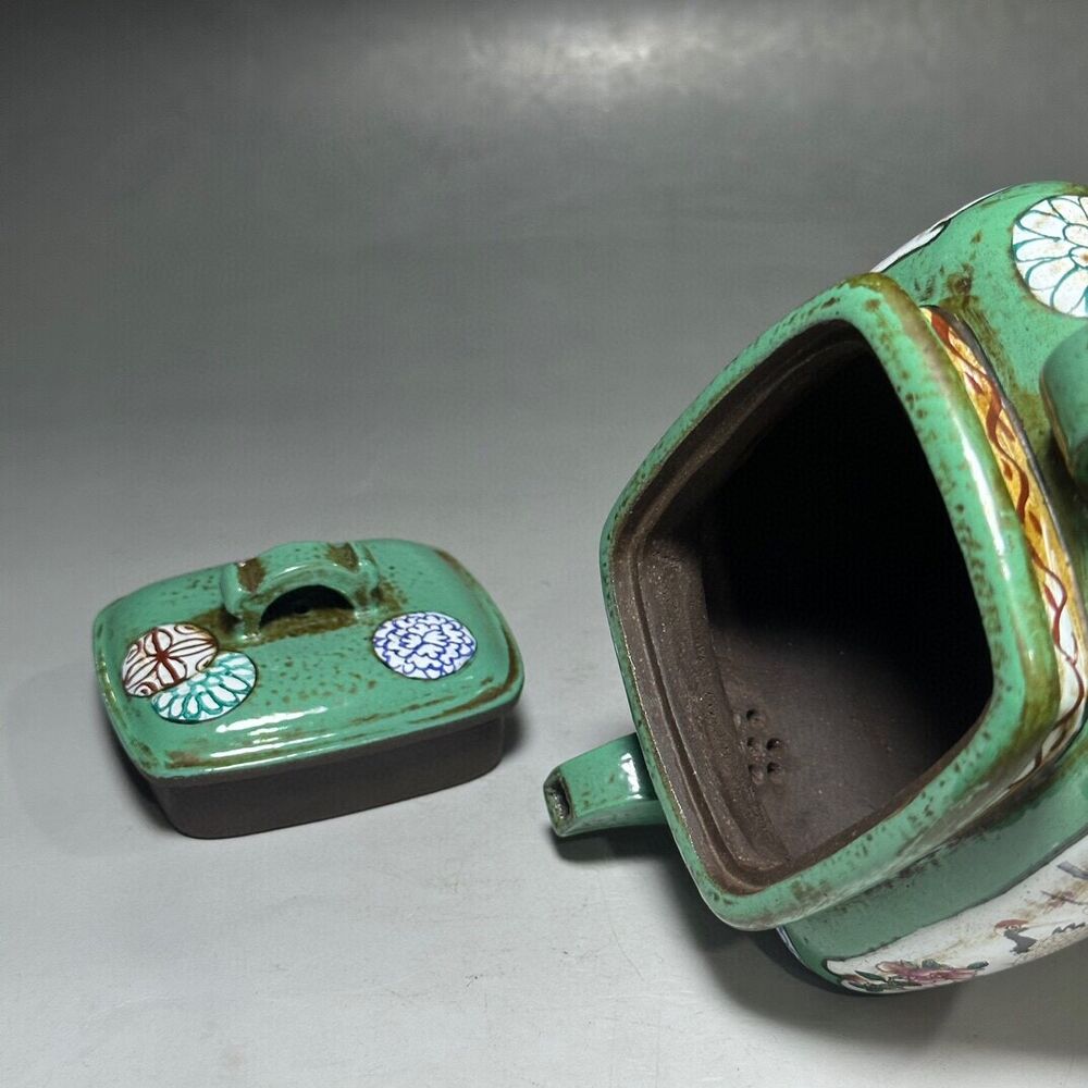 vintage chinese yixing purple clay teapot zisha ceremony carving Collectible art