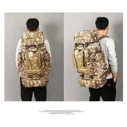 80L Military Backpack Camping Bag Tactical Backpack Men Hiking Travel Sport Bag