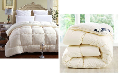 Warm Velvet Blanket Wool Quilt Cashmere Thick King Queen Double Comforter Duvets