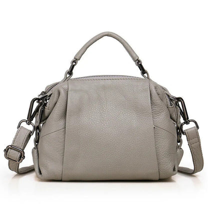 Winter Shoulder Bag Ladies Genuine Handbag Women Cowhide Crossbody Bags