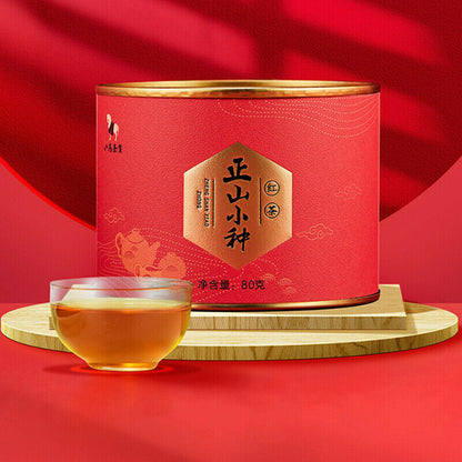 80g Zhengshanxiaozhong Black Tea Genuine Natural Canned Fragrant Tea Health Care