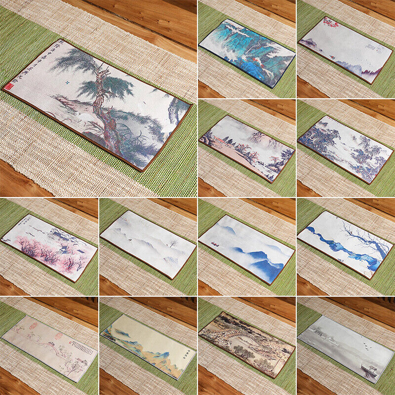 Chinese Painting Tea Table Absorbent Tea Cloth Kung Fu Rag Tea Towel Napkin