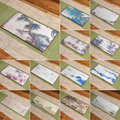 Chinese Painting Tea Table Absorbent Tea Cloth Kung Fu Rag Tea Towel Napkin