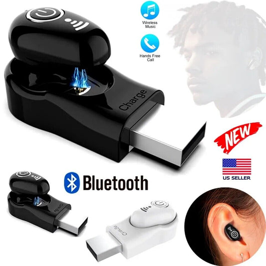 Mini Invisible Headset Earphone Wireless Bluetooth 5.0 Headset Earbuds Sport USB